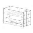 Raise low Bunk bed with bookcase height by 300mm - previously purchased